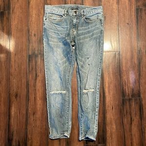 Saint Laurent distressed denim jeans